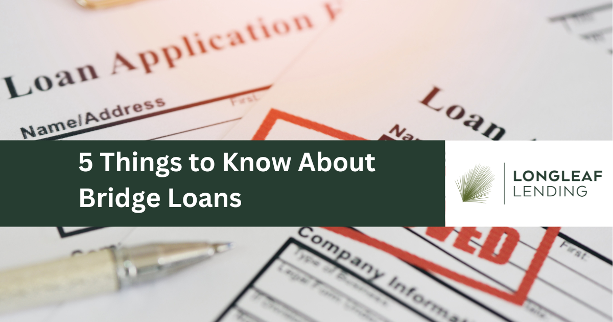 5 Things to Know about Bridge Loans for Real Estate Investors