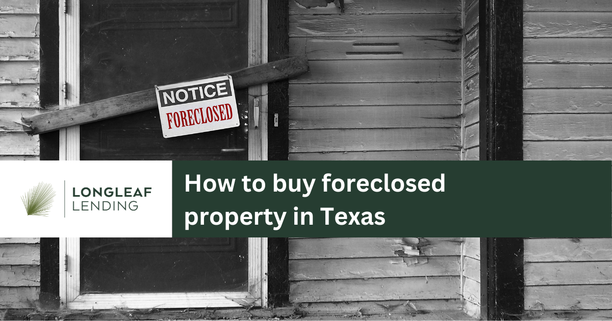 How to Buy Foreclosed Property in Texas